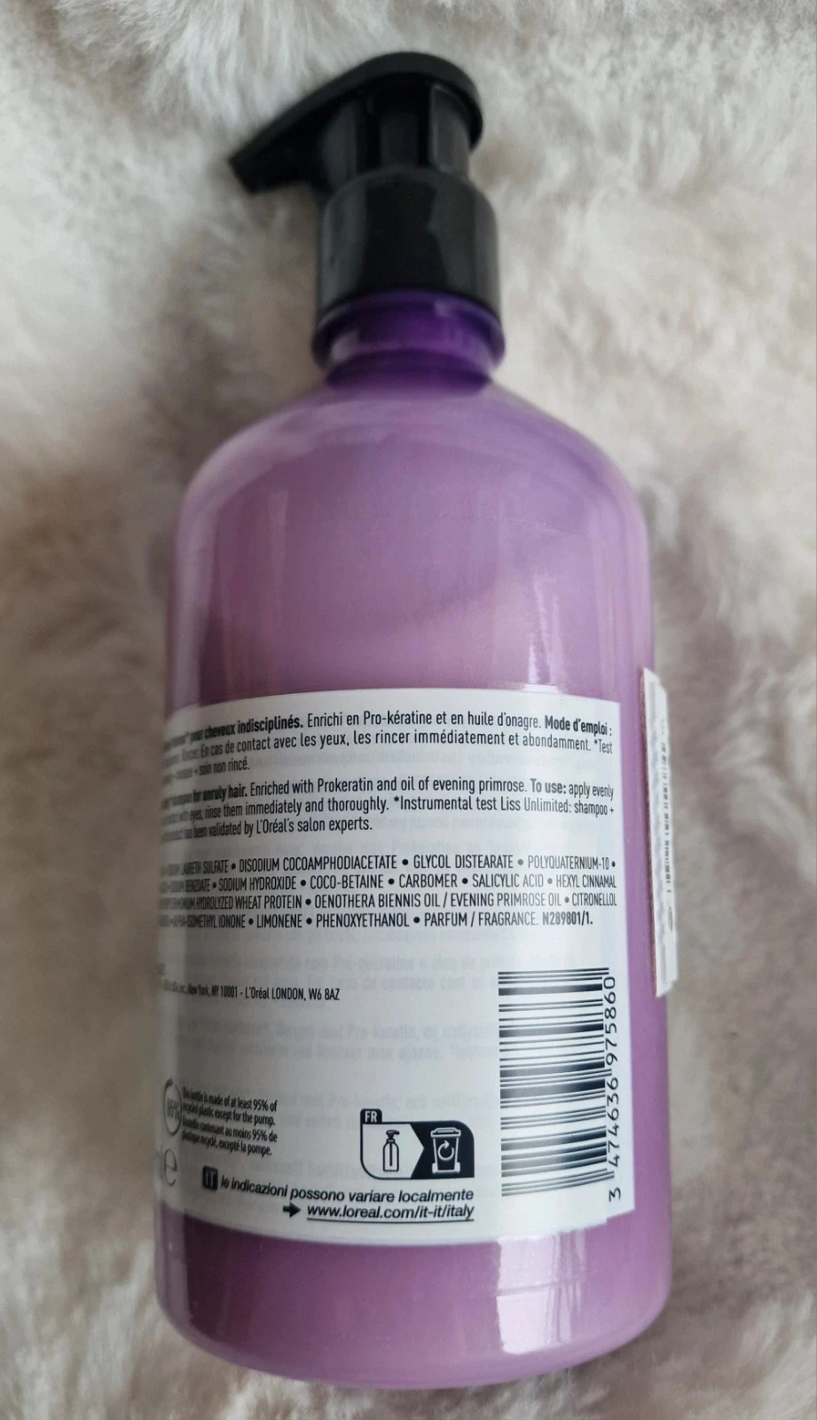 Lot L'Oréal Professionnel Liss Unlimited – Shampoo 500 ml + Masker 250 ml – Nieuw – photo 3